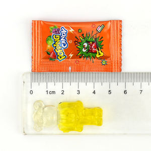 चिपचिपा मीठा उदास भालू के आकार का नरम गम कैंडी + popping कैंडी - Product Image 6