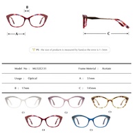 Montura Óptica de Acetato de Alta Calidad OEM ODM, Diseño Moderno para Mujer, con Logotipo Personalizado, Estilo Mariposa, Ligera y Cómoda