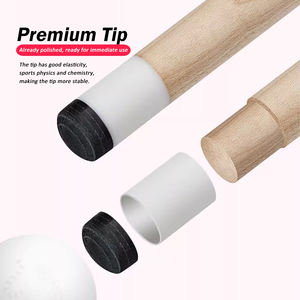 Bâton de queue de billard professionnel <span class=keywords><strong>TAIBA</strong></span> série T90 de 58 "-Manche en bois d'érable canadien avec embout à faible déviation de 13mm enveloppement irlandais pré-éraflé - Product Image 5