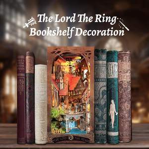 Hamaileon SQ05 la Vallée Magique <span class=keywords><strong>Anneaux</strong></span> 3D Livre Nook Kit Miniature Dollhouse <span class=keywords><strong>Puzzle</strong></span> DIY Livre Nook - Product Image 5