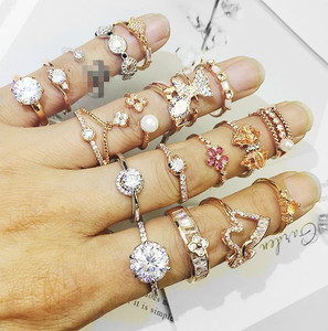 Mixed Wholesale Jewelry Color Retention <b>Ring</b> Ladies Dies <b>Ring</b> Gold Wedding <b>Rings</b> for <b>Couples</b> Set and Engagement - Product Image 2