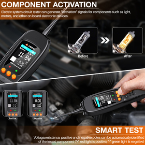 ANCEL PB500 araba pil <span class=keywords><strong>Test</strong></span> cihazı 12V/24V güç probu devre <span class=keywords><strong>Test</strong></span> aleti kiti elektrik entegre otomatik akü sistemi teşhis testi - Product Image 6