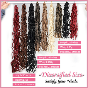 Extensiones de Cabello Afro Rizado <span class=keywords><strong>Senegal</strong></span>és MYZYR de 18 Pulgadas, Fauxlocs Jumbo Nu, Trenzas de Ganchillo - Product Image 4