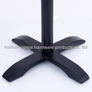 Открытый Ресторан черно-белые штабелируемые ножки стола металлические ножки стола складное основание из алюминиевого сплава складные ножки стола опора - Product Image 4