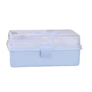 Boîte de rangement en plastique rectangulaire 600g pliable pour vêtements, couleur violette - Product Image 3