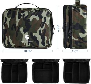 Échantillon gratuit - Sac de rangement pour câbles imperméable en toile avec fermeture éclair, grande capacité, double couche, antichoc, pour appareils électroniques - Product Image 3