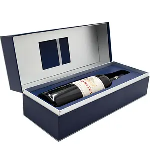 M T Hot Sale Brand Promotion Folding Magnetic Wine Bottles Boxes Packing Vintage Wine Cardboard Gift Shopping Boxes