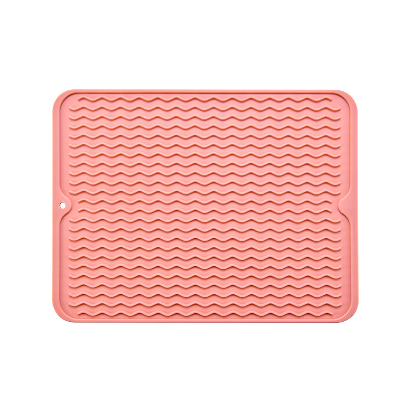 2023 New Arrivals Kitchen Gadgets Easy to Drain and Clean Silicone Mat For Sink Silicone Dish Sink Drying Mat
