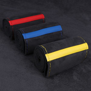 Funda Universal de Cuero Sintético para Volante para Coser a Mano, Cubierta Suave de Gamuza Trenzada para Ruedas de Coche, Envío de Fábrica - Product Image 4