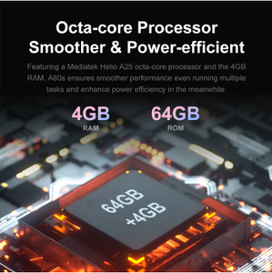 Blackview a80s 4GB + 64GB 4200mAh Điện thoại thông minh 6.21 ''hd + <span class=keywords><strong>Android</strong></span> 10.0 Octa lõi 13MP Quad camera mặt ID mở khóa 4G LTE điện thoại di động - Product Image 5