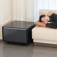Mini-réfrigérateur de chevet 65L avec zone de refroidissement et contrôle de température réglable pour chambre et salon