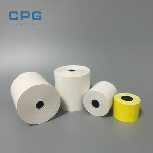 Papier thermique sans BPA en gros 57x50mm 80x80mm 58gsm Écologique Rouleau de reçus Papier thermique pour distributeur automatique de billets Ruban de caisse enregistreuse - Product Image 1