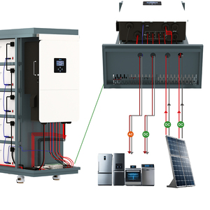 屋内20kw 30kwキャビネットタイプESS Lifepo4 40kwh 60kwhソーラーバッテリーおよびインバーター全1相エネルギー貯蔵システム - Product Image 6