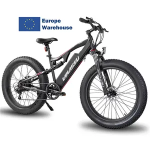 JOYKIE-bicicleta eléctrica de montaña con motor de 250w, ebike para deportes de descenso, emtb, suspensión completa, almacén europeo