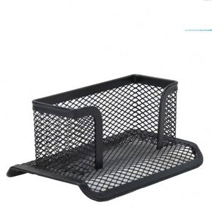 Black Metal Mesh Office Desktop Business Card & <b>Note</b> Holder - Product Image 6