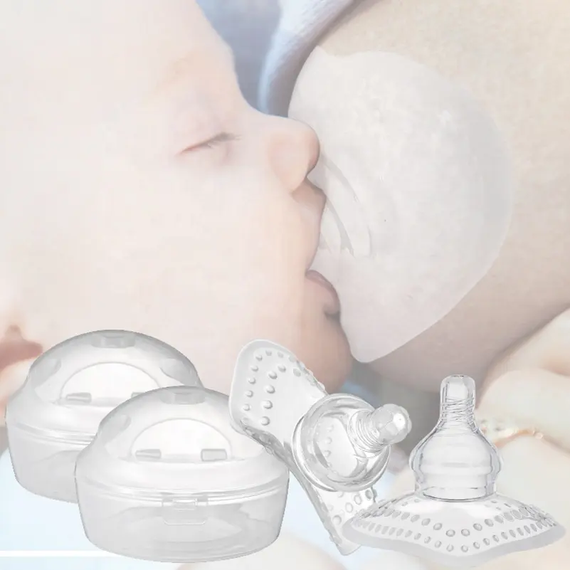 Food Grade Siliconen Tepel Schilden Protectors Zoogcompressen Borstvoeding Voor Baby Moedermelk Voeden