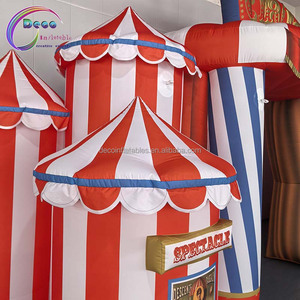 Arche d'entrée gonflable personnalisée pour cirque, thème fête foraine, portail de bienvenue, tissu Oxford de haute qualité - Product Image 3