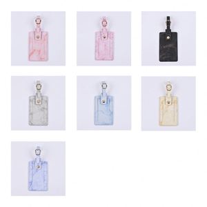 Wholesale Simple Business Document Protective Cover Outdoor Portable Passport Holder Travel Durable PU Luggage Tag - Product Image 2