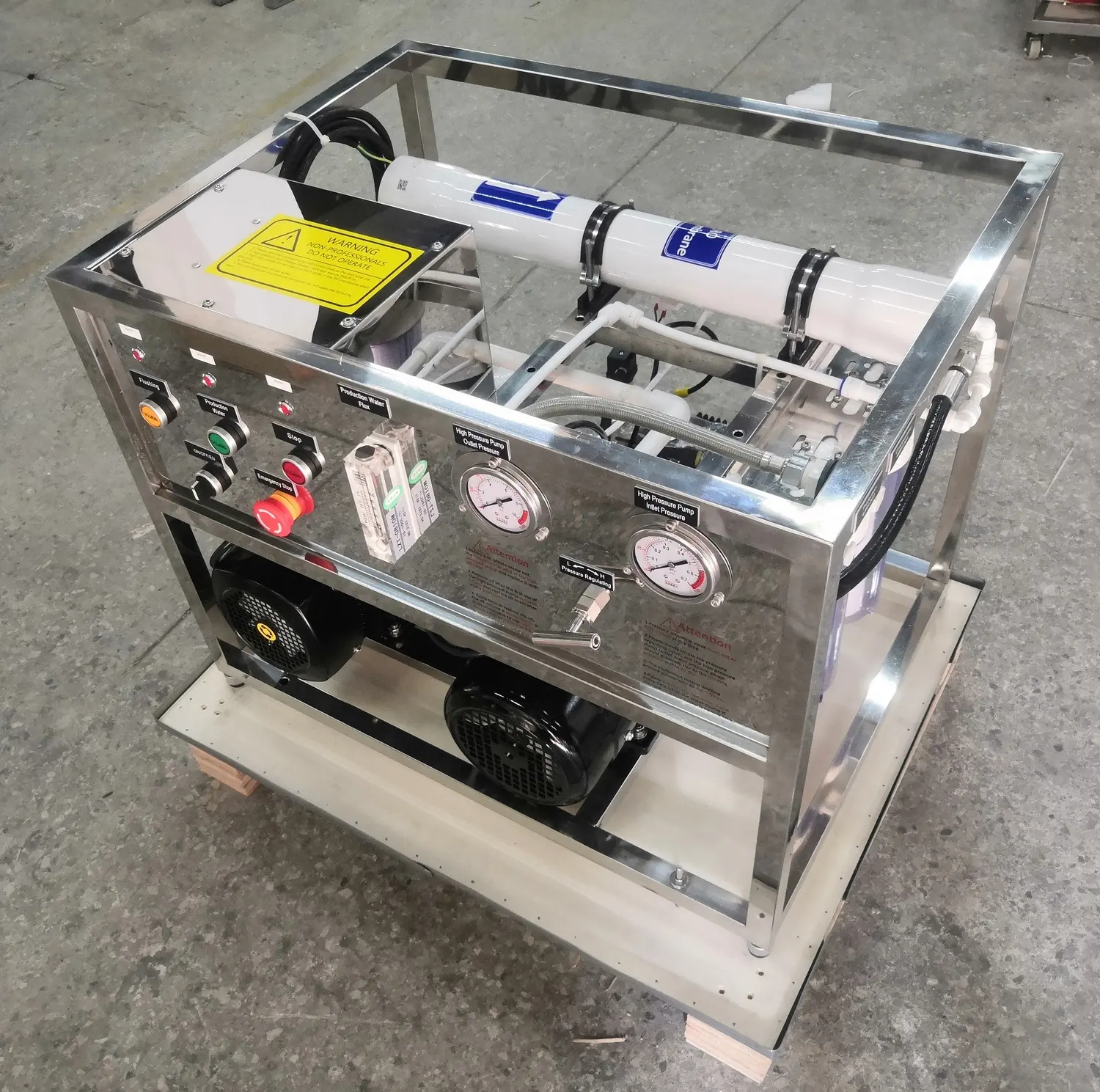 Установка для очистки соленой воды в морской воде, скважинах, подземных водоемов