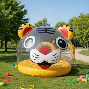 Château <span class=keywords><strong>gonflable</strong></span> géant pour enfants sur le thème du tigre, en PVC personnalisé, pour parc extérieur, certifié CE, facile à monter - Product Image 1