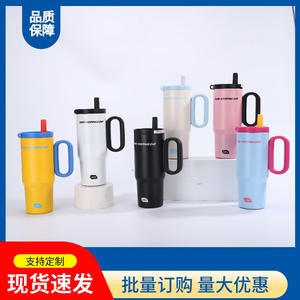 Gobelet isotherme en acier inoxydable grande capacité avec poignée, en acier 304, pour les voyages, le bureau et la voiture - Product Image 4