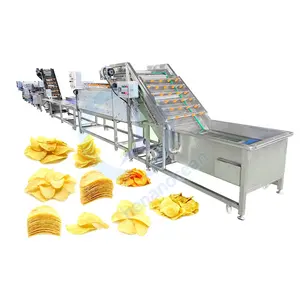 Máquina eléctrica para hacer patatas fritas OCEAN, Mini equipo de proceso de patatas fritas congeladas para automático