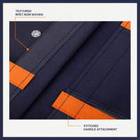 Sac fourre-tout pliable personnalisé en RPET laminé non tissé avec bandoulière, écologique et recyclé, vente en gros