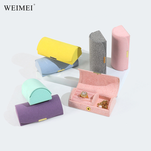WEIMEI New Arrival Mini Jewelry Travel Storage <b>Box</b> Jewelry Organizer Case <b>Earrings</b> Necklace Rings Storage <b>Box</b> - Product Image 3