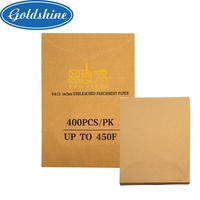 Feuille de papier sulfurisé de qualité alimentaire recyclable personnalisée 30 40cm 40 60cm imperméable à l'eau pour la cuisson des aliments