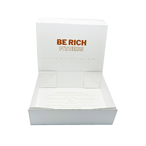 Eco Friendly Handmade White Rigid Gift <b>Box</b> with Magnetic Closure and Delicate Design for Elegant Packaging - Product Image 4