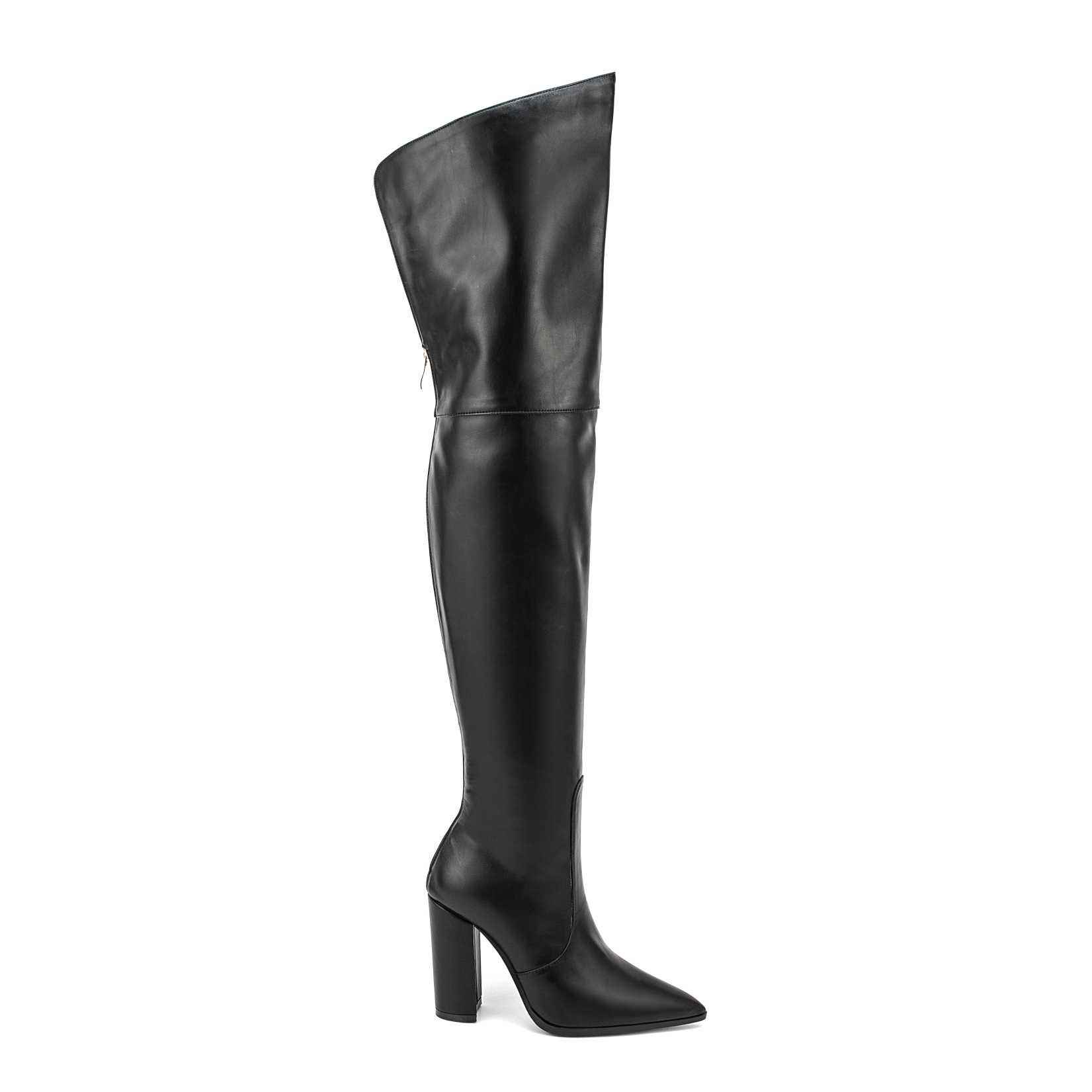 WETKISS Small MOQ Quality Handmade Boots Women Shoes Thick Heel Black Over  Knee Boots Wide Thigh High Boots for Party