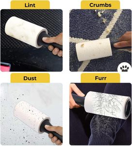 Rodillo quitapelusas portátil para limpieza del hogar, cinta adhesiva de papel para pelo de perro, gato y otras mascotas, rodillos quitapelusas para ropa - Product Image 4