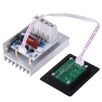 Régulateur de tension électronique SCR à commande numérique AC 220V 10000W 80A, variateur de vitesse, thermostat + compteurs numériques