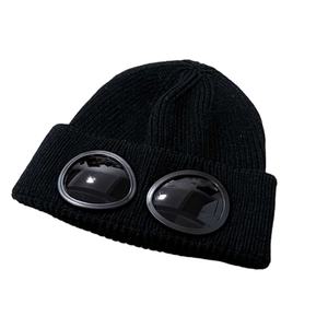 Nuevo estilo invierno esquí al aire libre gafas a prueba <span class=keywords><strong>de</strong></span> viento personalizado punto liso en blanco cálido gorro diseño <span class=keywords><strong>de</strong></span> moda gorro <span class=keywords><strong>de</strong></span> punto - Product Image 4