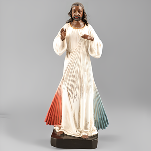 Estatuas Religiosas Católicas de Resina al por Mayor de Fábrica, Estatua de la Divina Misericordia de <span class=keywords><strong>Jesucristo</strong></span>, 7.87'' de Alto - Product Image 1