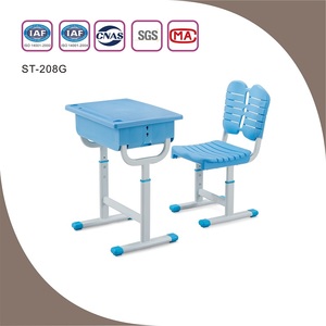 Ensemble Chaise et Bureau SONGYE en Métal Moderne, Hauteur Réglable, Robuste, pour Crèche et École, Garantie 1 An - Product Image 2