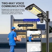 Caméra de surveillance solaire pour éclairage public 4G WiFi 6MP, construction en aluminium, indice de protection IP66 pour usage routier, garantie de 2 ans