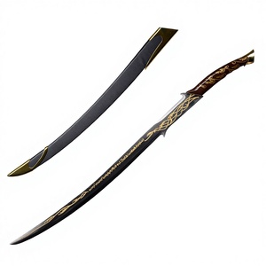 Espada Mágica de El Señor de los Anillos, Espada Élfica con Patrón de Alwin Yawen, Espada Occidental de Acero Inoxidable sin Afilar para Princesa - Product Image 5