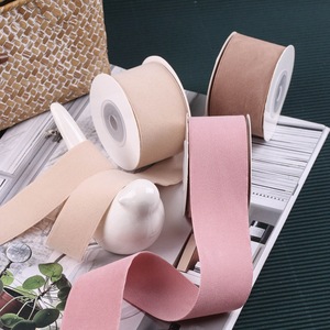 Chất Lượng Cao Đổ Xô Màu Rắn Đơn Giản Lụa Ribbon Bow Tóc Clip Nguyên Liệu DIY Quà Tặng Gói Ribbon - Product Image 2