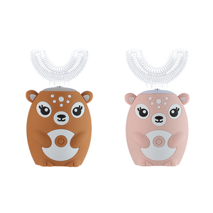 Cepillo de dientes eléctrico para niños Dibujos animados Silicona Cerdas suaves Limpieza recargable Cuidado de las encías - Product Image 2