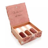 Boîte à ongles personnalisée avec laminage mat et gaufrage, emballage cosmétique en carton rigide doublé d'éponge pour vernis à ongles et gel