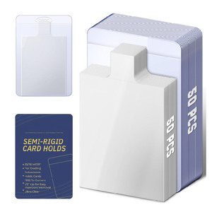 Protège-cartes Pokémon TCG Perfect Fit – Fournitures d'expédition pour cartes <span class=keywords><strong>à</strong></span> collectionner – Protège-cartes transparents <span class=keywords><strong>à</strong></span> onglets personnalisés – Porte-cartes semi-rigide - Product Image 1