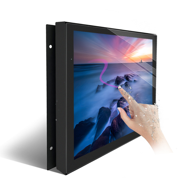 1000nits Monitor Industrial 10.1inch Front IP65 Waterproof 10 Touch Points ILITEK Wall Mount HMI Capacitive Touch Screen Monitor