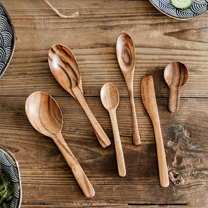 Cuchara <span class=keywords><strong>de</strong></span> madera <span class=keywords><strong>de</strong></span> teca para cocina, cuchara <span class=keywords><strong>de</strong></span> madera para arroz, paleta, 2021 - Product Image 2