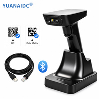 Escáner de Códigos QR 2D YUANAIDC, Lector de Códigos de Barras Inalámbrico Portátil, Pistola de Escaneo USB con Cable 1D para Inventario de Supermercados y Almacenes
