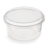 Bols à salade jetables en PET sans BPA, transparents, écologiques, de qualité alimentaire, avec couvercle pour emporter, tailles 8oz, 12oz, 16oz, 24oz, 32oz
