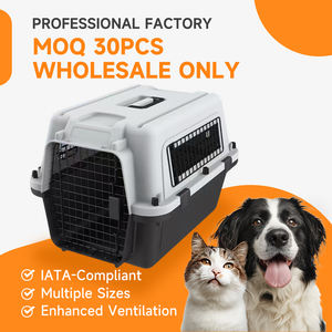 2024 yeni tasarım havayolu onaylı lüks pet creat hava kutusu özel toptan plastik köpek kedi kafes pet taşıyıcılar için seyahat - Product Image 1