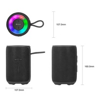 Altavoz Portátil Q23 para Música 5.0 con Luz LED RGB, Salida de 12W, Resistente al Agua, Batería de Larga Duración para Uso en Exteriores