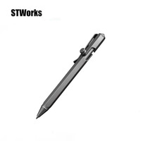 Titanium EDC Titanium Bolt Action Pen avec étui cadeau