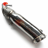 Vorderes Auspuffrohr Poliert Geflochtenes Design für BMW N20 F20 F22 F30 F32 125i 220i 320i 328i 420i 428i Werkspreis